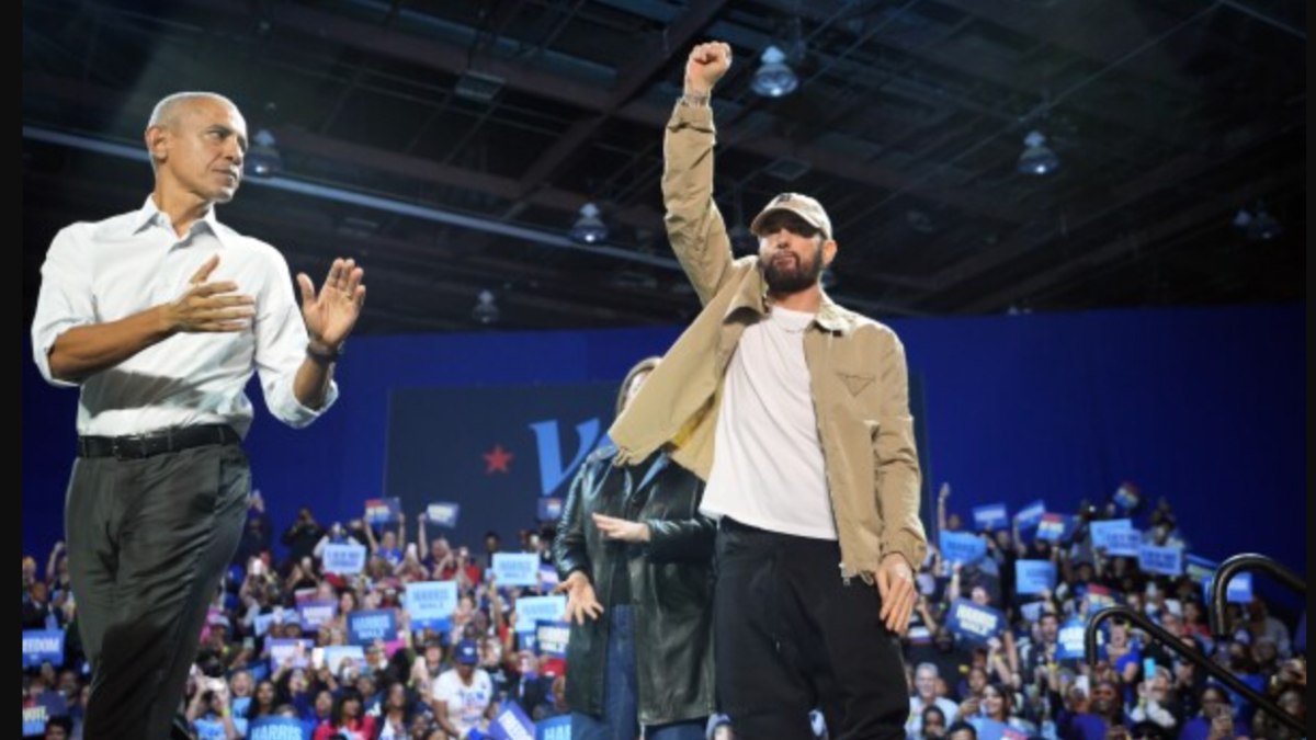 ABD’de rapçi Eminem ve eski başkan Barack Obama’dan Kamala Harris’e destek