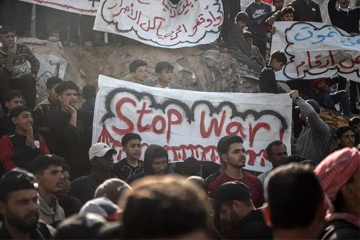 Gazze’de Hamas’e Karşı Protesto