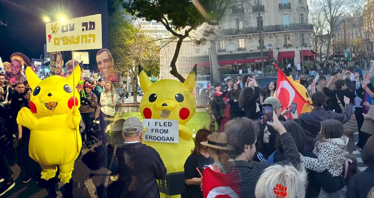 Protestocu Pikachu dünyaya yayıldı